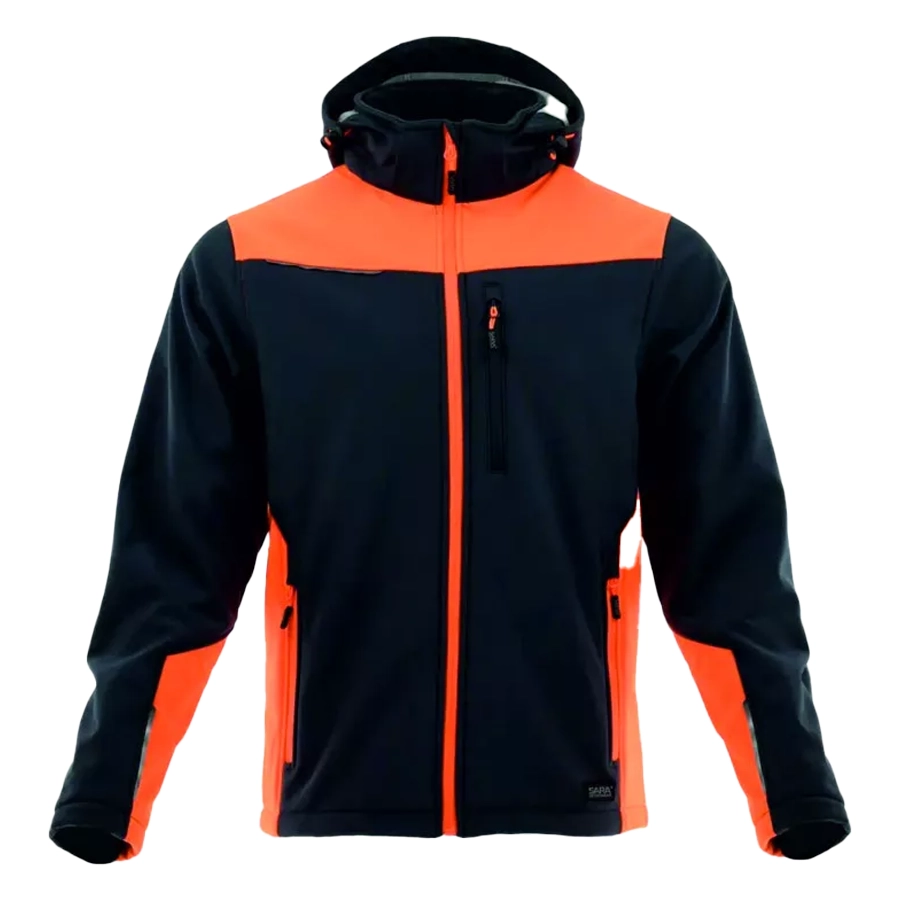 Sara Orange Softshell kabát, fekete/narancs